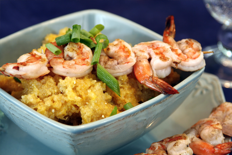 shrimp and cheddar grits